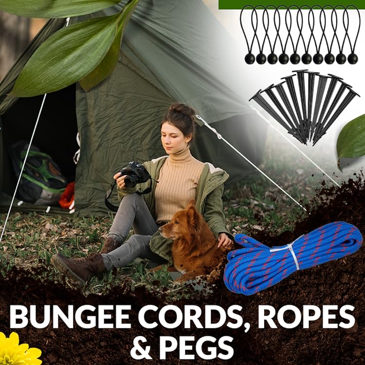 BUNGEE CORDS AND PEGS